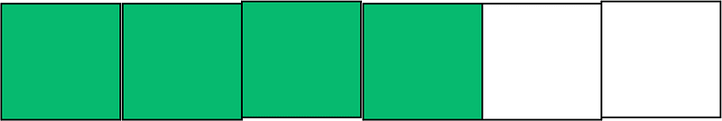 Green Rectangle Fraction 4:6