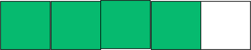 Green Rectangle Fraction 4:5