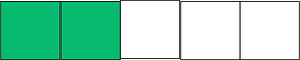 Green Rectangle Fraction 2:5