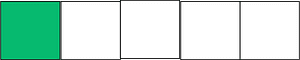 Green Rectangle Fraction 1:5