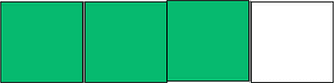 Green Rectangle Fraction 3:4