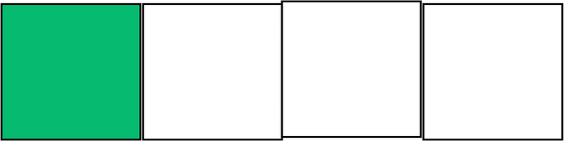 Green Rectangle Fraction 1:4