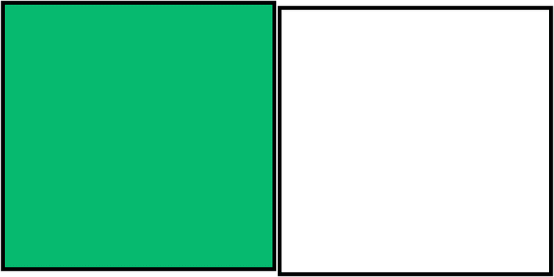 Green Rectangle Fraction 1:2