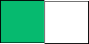 Green Rectangle Fraction 1:2