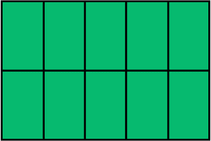 Green Rectangle Fraction 10:10