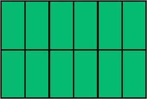 Green Rectangle Fraction 12:12