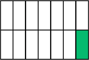 Green Rectangle Fraction 1:14