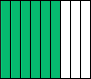 Green Rectangle Fraction 6:9