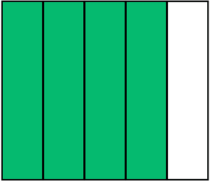 Green Rectangle Fraction 4:5