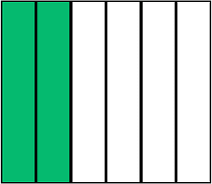 Green Rectangle Fraction 2:6
