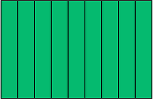 Green Rectangle Fraction 9:9