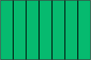 Green Rectangle Fraction 7:7