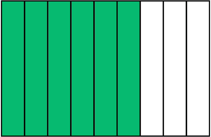 Green Rectangle Fraction 6:9