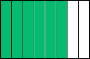 Green Rectangle Fraction 6:8