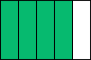Green Rectangle Fraction 4:5