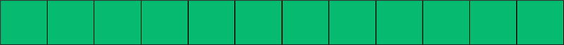 Green Rectangle Fraction 12:12