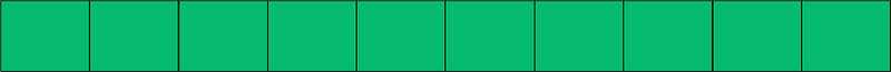 Green Rectangle Fraction 10:10
