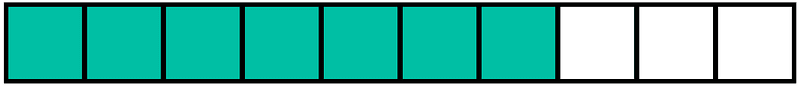 Teal-Green Rectangle Fraction 7:10