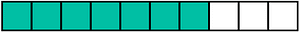 Teal-Green Rectangle Fraction 7:10