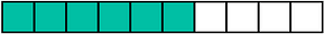 Teal-Green Rectangle Fraction 6:10