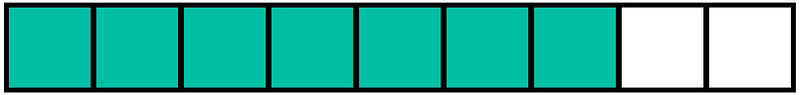 Teal-Green Rectangle Fraction 7:9