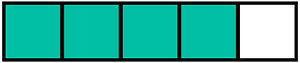 Teal-Green Rectangle Fraction 4:5