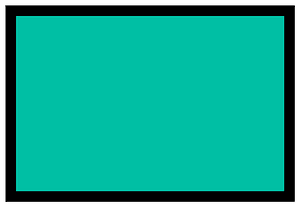 Teal-Green Rectangle Fraction 1:1