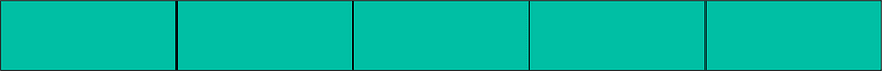 Teal-Green Rectangle Fraction 5:5