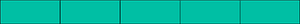 Teal-Green Rectangle Fraction 5:5