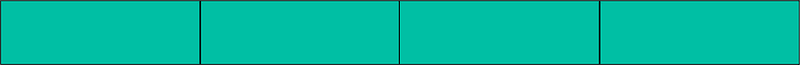 Teal-Green Rectangle Fraction 4:4