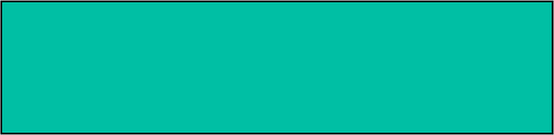 Teal-Green Rectangle Fraction 1:1