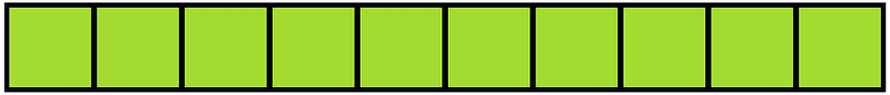 Lime Rectangle Fraction 10:10