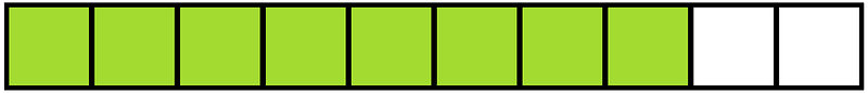 Lime Rectangle Fraction 8:10