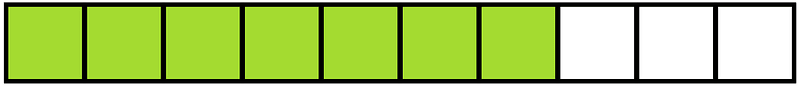Lime Rectangle Fraction 7:10