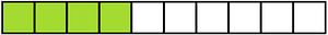 Lime Rectangle Fraction 4:10