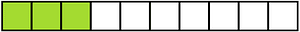 Lime Rectangle Fraction 3:10