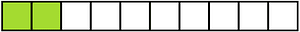 Lime Rectangle Fraction 2:10