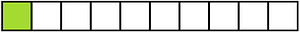 Lime Rectangle Fraction 1:10