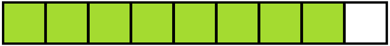 Lime Rectangle Fraction 8:9