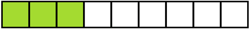 Lime Rectangle Fraction 3:9