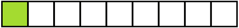 Lime Rectangle Fraction 1:9