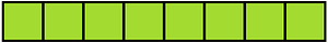 Lime Rectangle Fraction 8:8
