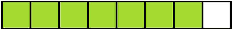 Lime Rectangle Fraction 7:8