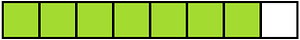Lime Rectangle Fraction 7:8