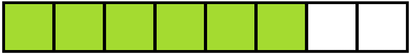 Lime Rectangle Fraction 6:8