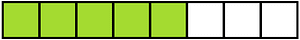 Lime Rectangle Fraction 5:8