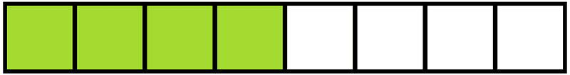 Lime Rectangle Fraction 4:8