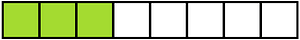 Lime Rectangle Fraction 3:8