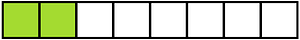 Lime Rectangle Fraction 2:8