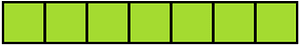 Lime Rectangle Fraction 7:7